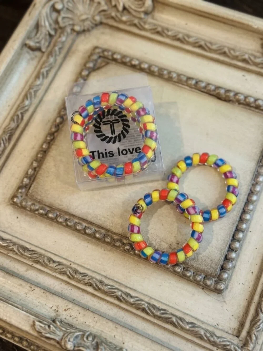 New 3 Pack Colorful Coiled Hair Ties